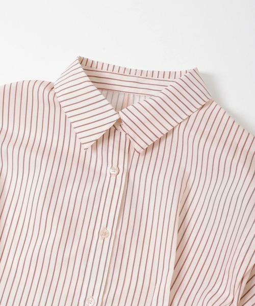 KBF / ケービーエフ シャツ・ブラウス | ランダムタックデザインストライプシャツ | 詳細23