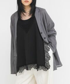 KBF / ケービーエフ キャミソール・チューブトップ | 『一部WEB限定カラー』ヴィンテージライクレースキャミソール