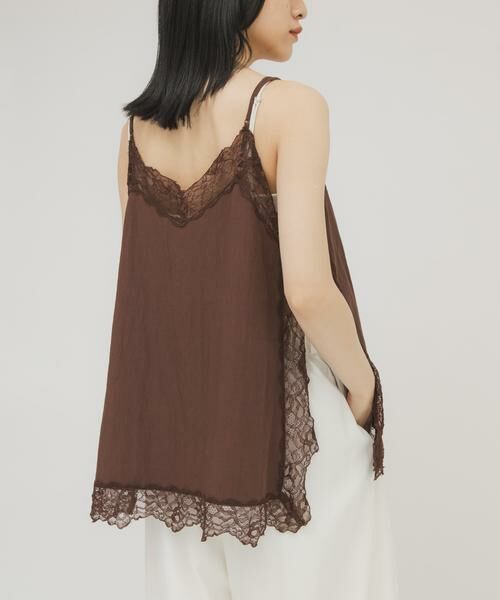KBF / ケービーエフ キャミソール・チューブトップ | ヴィンテージライクレースキャミソール | 詳細4