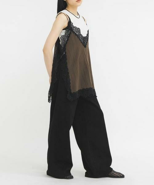 KBF / ケービーエフ キャミソール・チューブトップ | 『一部WEB限定カラー』ヴィンテージライクレースキャミソール | 詳細15
