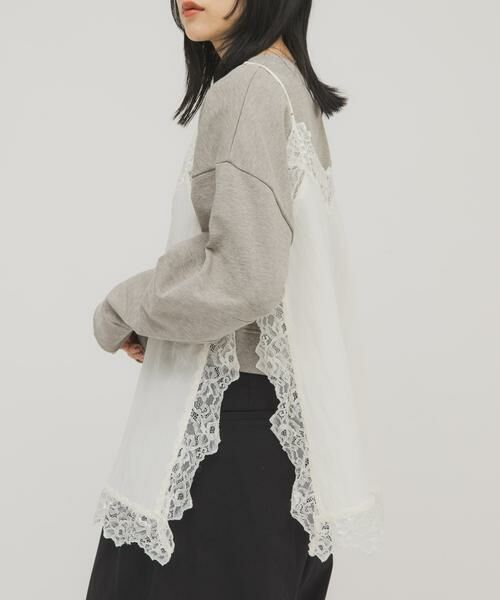 KBF / ケービーエフ キャミソール・チューブトップ | ヴィンテージライクレースキャミソール | 詳細10