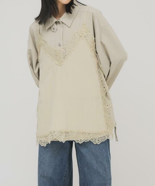 KBF / ケービーエフ キャミソール・チューブトップ | ヴィンテージライクレースキャミソール | 詳細19