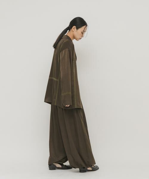 KBF / ケービーエフ シャツ・ブラウス | ルーズサテンシャツ | 詳細6
