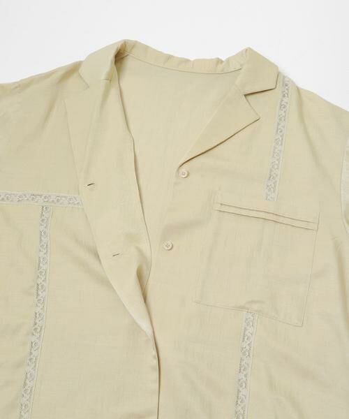 KBF / ケービーエフ シャツ・ブラウス | ルーズサテンシャツ | 詳細17