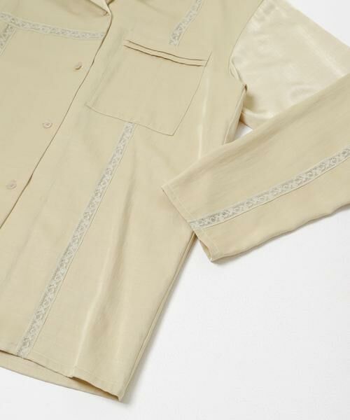 KBF / ケービーエフ シャツ・ブラウス | ルーズサテンシャツ | 詳細18