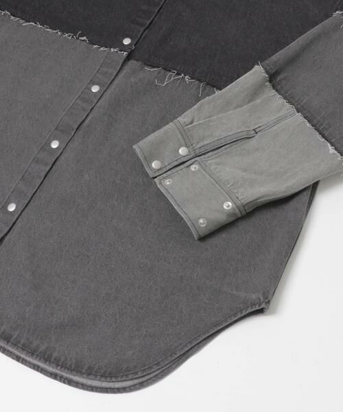 KBF / ケービーエフ シャツ・ブラウス | パッチワークBIGデニムシャツ | 詳細19
