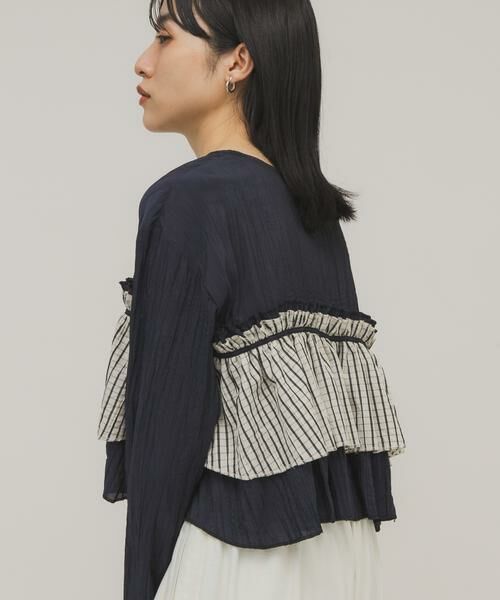 KBF / ケービーエフ シャツ・ブラウス | フリルレイヤードブラウス | 詳細3