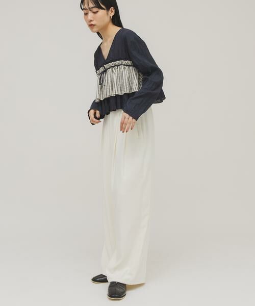 KBF / ケービーエフ シャツ・ブラウス | フリルレイヤードブラウス | 詳細4