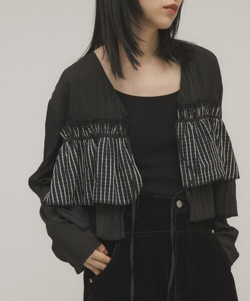 KBF / ケービーエフ シャツ・ブラウス | フリルレイヤードブラウス | 詳細22