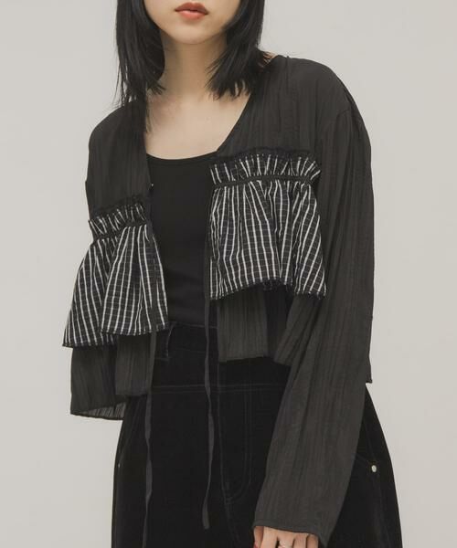 KBF / ケービーエフ シャツ・ブラウス | フリルレイヤードブラウス | 詳細23