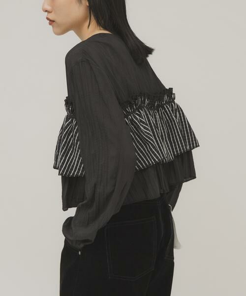 KBF / ケービーエフ シャツ・ブラウス | フリルレイヤードブラウス | 詳細24