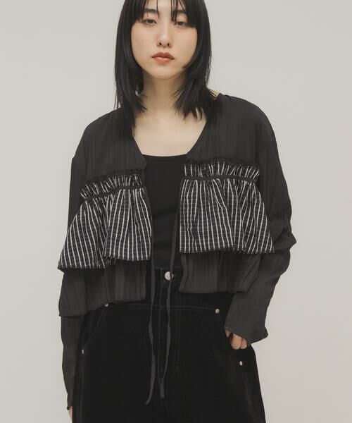 KBF / ケービーエフ シャツ・ブラウス | フリルレイヤードブラウス | 詳細25