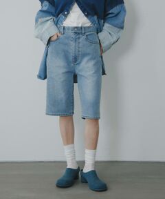 KBF / ケービーエフ ショート・ハーフ・半端丈パンツ | 『2サイズ展開』スリムハーフデニム