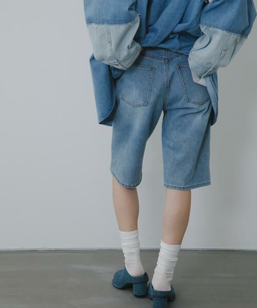 KBF / ケービーエフ ショート・ハーフ・半端丈パンツ | 『2サイズ展開』スリムハーフデニム | 詳細3