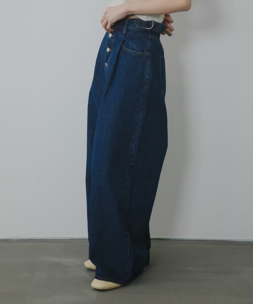 KBF / ケービーエフ デニムパンツ | 『3サイズ展開』タックボタンアップデニム | 詳細2