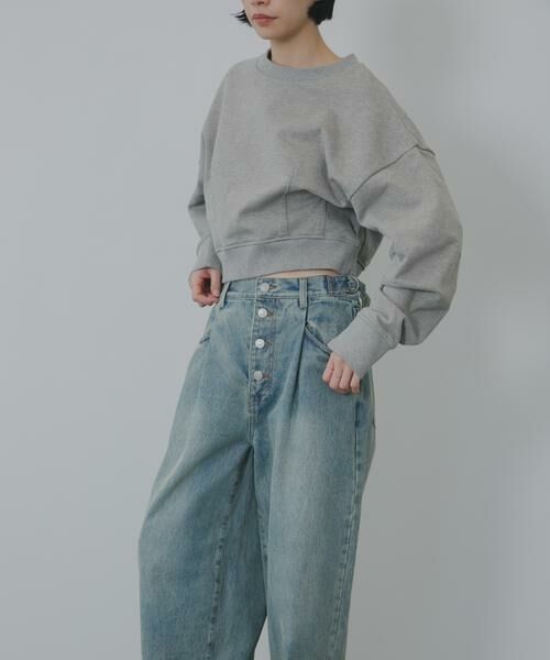 KBF / ケービーエフ デニムパンツ | 『3サイズ展開』タックボタンアップデニム | 詳細13