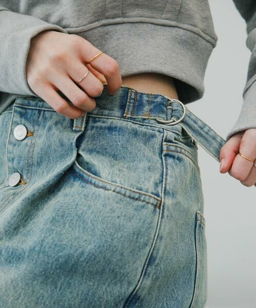 KBF / ケービーエフ デニムパンツ | 『3サイズ展開』タックボタンアップデニム | 詳細18