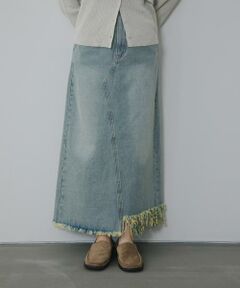 KBF / ケービーエフ スカート | アシメフリンジデニムスカート