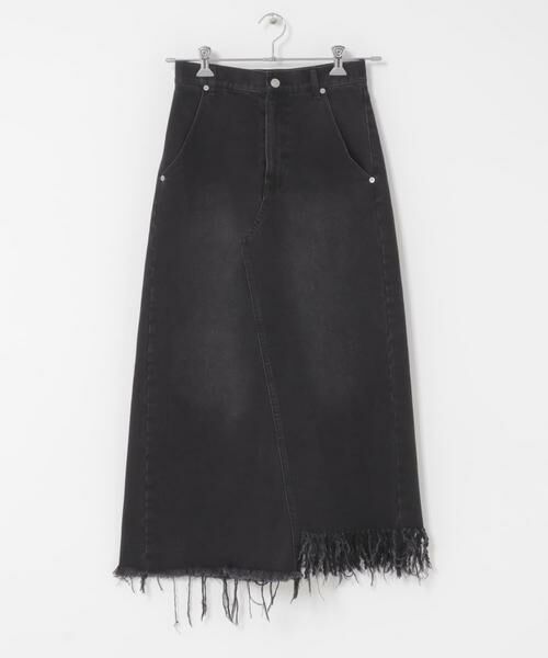 KBF / ケービーエフ スカート | アシメフリンジデニムスカート | 詳細19