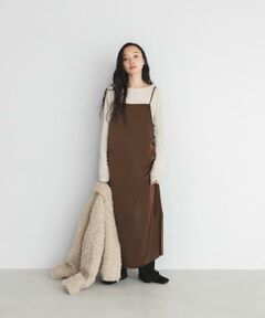 KBF / ケービーエフ ワンピース | ドロストサテンキャミワンピース