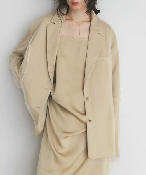 KBF / ケービーエフ ワンピース | ドロストサテンキャミワンピース | 詳細14