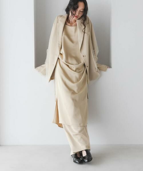 KBF / ケービーエフ ワンピース | ドロストサテンキャミワンピース | 詳細19