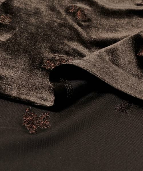 KBF / ケービーエフ ワンピース | ベロアシャーリングドレス | 詳細11