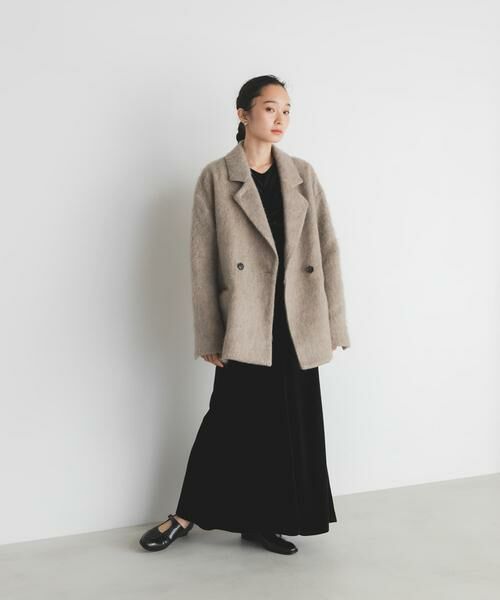 KBF / ケービーエフ ワンピース | ベロアシャーリングドレス | 詳細18