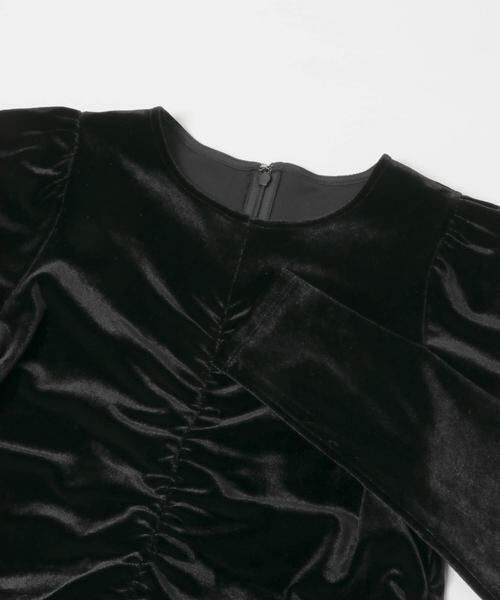 KBF / ケービーエフ ワンピース | ベロアシャーリングドレス | 詳細21