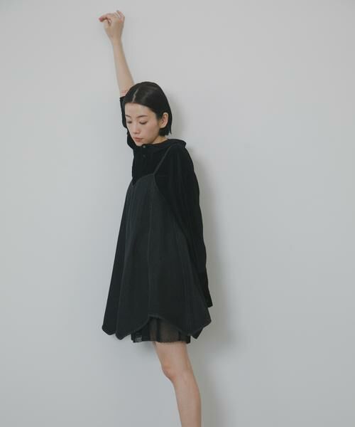 KBF / ケービーエフ ワンピース | メッシュレイヤードデニムキャミワンピース | 詳細13