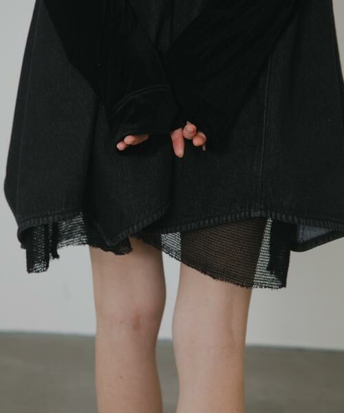 KBF / ケービーエフ ワンピース | メッシュレイヤードデニムキャミワンピース | 詳細18