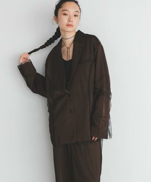 KBF / ケービーエフ その他アウター | サテンチュールジャケット | 詳細1