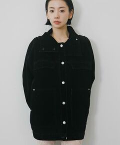 KBF / ケービーエフ ブルゾン | ハイネックデニムブルゾン