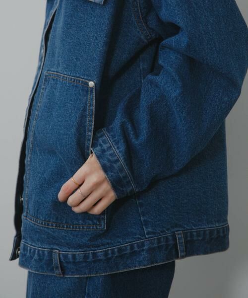 KBF / ケービーエフ ブルゾン | ハイネックデニムブルゾン | 詳細11