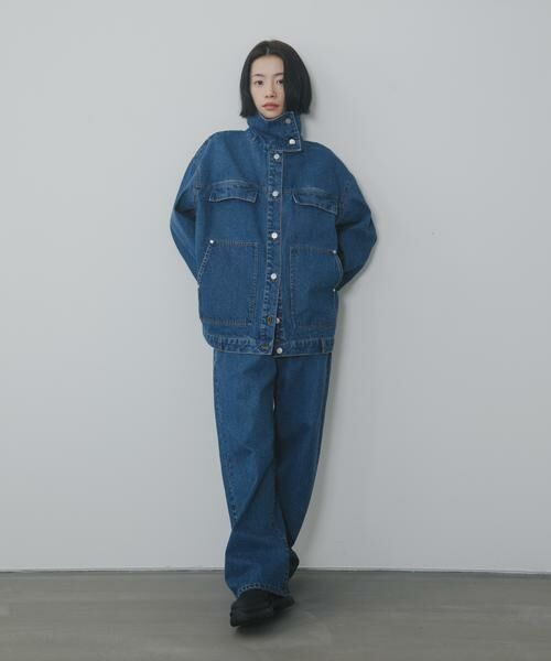 KBF / ケービーエフ ブルゾン | ハイネックデニムブルゾン | 詳細13