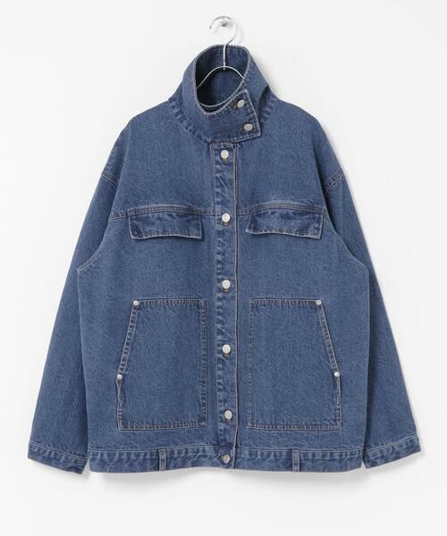 KBF / ケービーエフ ブルゾン | ハイネックデニムブルゾン | 詳細16
