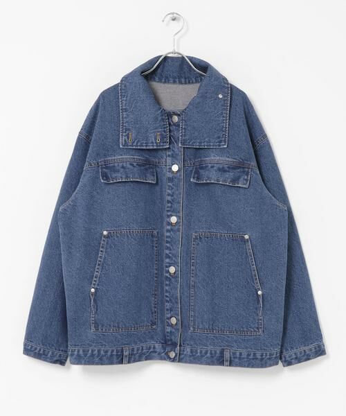 KBF / ケービーエフ ブルゾン | ハイネックデニムブルゾン | 詳細17