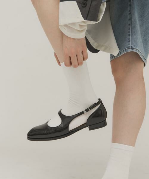 KBF / ケービーエフ フラットシューズ | カットデザインメリージェーンローファー | 詳細9