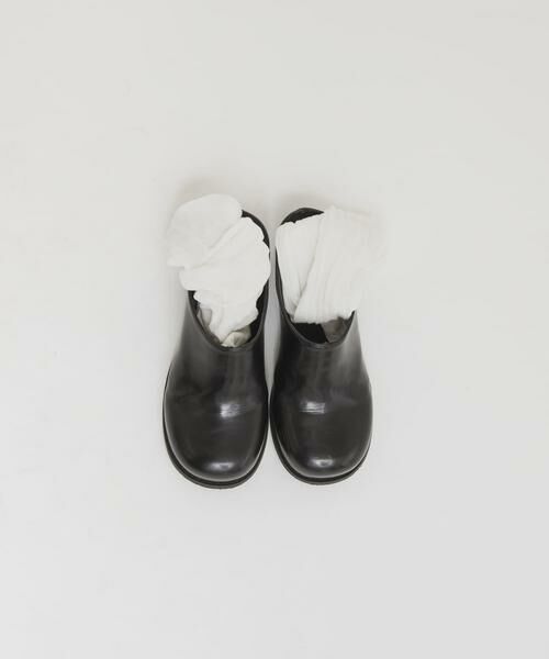 KBF / ケービーエフ サンダル | プランプトゥサボミュール（ブラック）