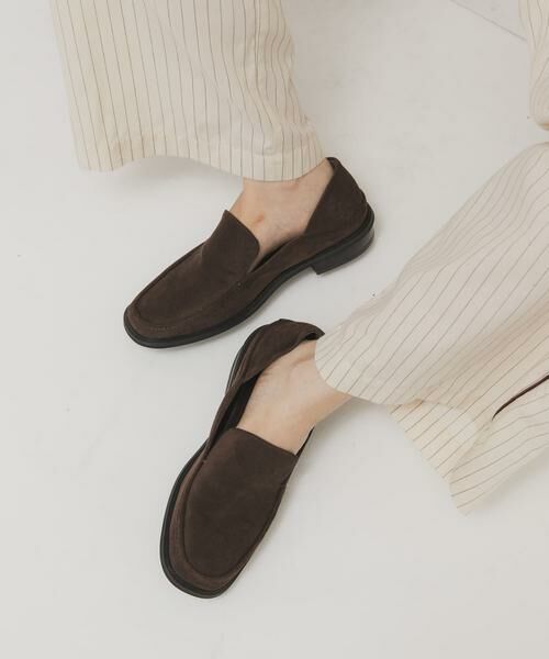 KBF / ケービーエフ フラットシューズ | スクエアトゥスライドローファー | 詳細1