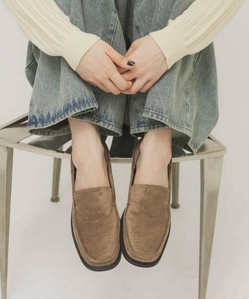 KBF / ケービーエフ フラットシューズ | スクエアトゥスライドローファー | 詳細12