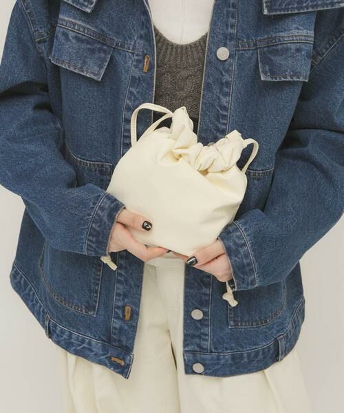 KBF / ケービーエフ ショルダーバッグ | ギャザーデザインミニBAG | 詳細6