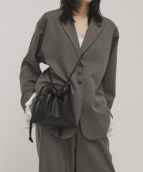 KBF / ケービーエフ ショルダーバッグ | ギャザーデザインミニBAG | 詳細11