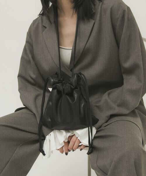 KBF / ケービーエフ ショルダーバッグ | ギャザーデザインミニBAG | 詳細13