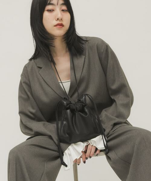 KBF / ケービーエフ ショルダーバッグ | ギャザーデザインミニBAG | 詳細14