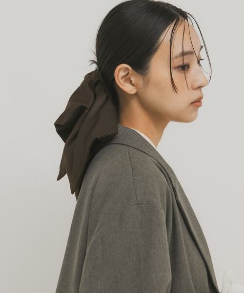 KBF / ケービーエフ ヘアゴム・シュシュ | サテンシュシュ(特大) | 詳細2