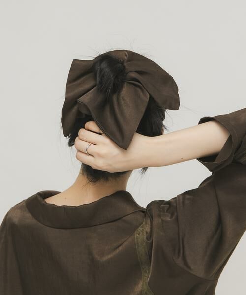 KBF / ケービーエフ ヘアゴム・シュシュ | サテンシュシュ(大) | 詳細2