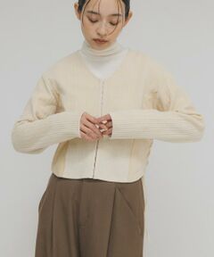 KBF / ケービーエフ カーディガン・ボレロ | モールジャガードカーディガン