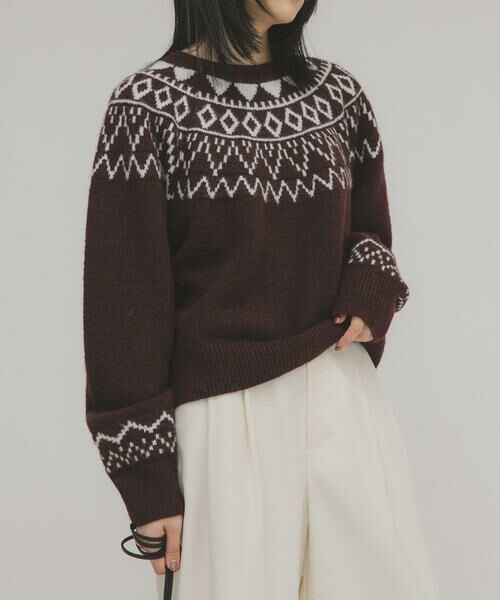 KBF / ケービーエフ ニット・セーター | ノルディックニット | 詳細1