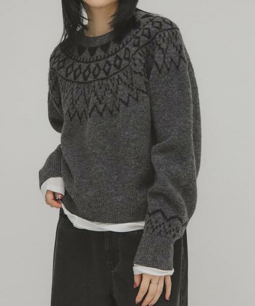KBF / ケービーエフ ニット・セーター | ノルディックニット | 詳細25